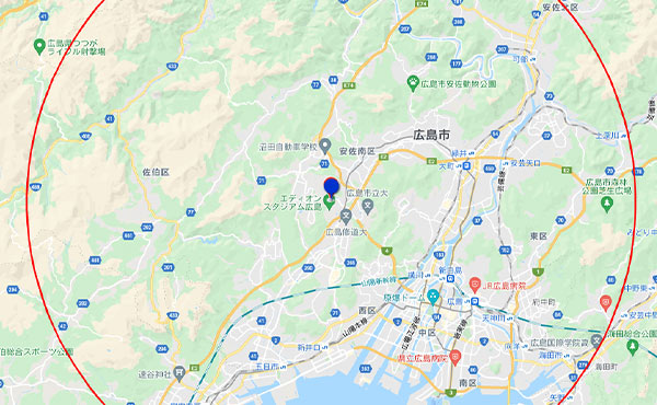 メリィハウス歯科クリニック 訪問エリア